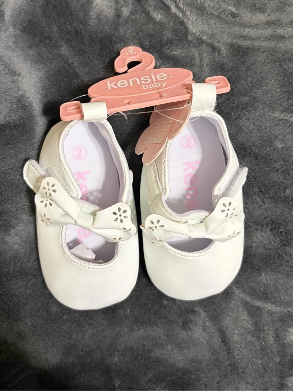 White Baby Girls' Bow Mary Jane Shoes